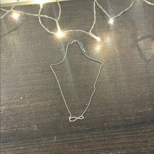 Elegant Silver Infinity Necklace